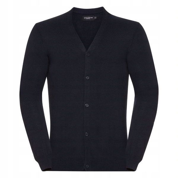 Kardigan męski rozpinany V-neck Francuski Granatowy r. M