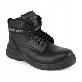 Kompozytowe skórzane buty do kostki S3S SR Czarny r. 38
