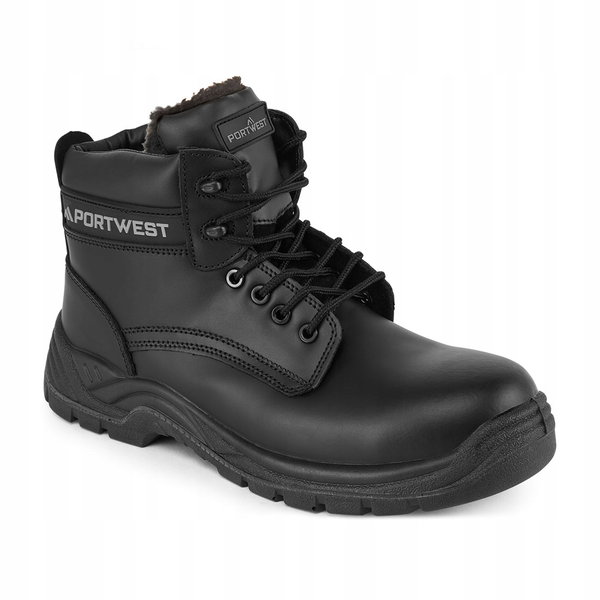 Kompozytowe skórzane buty do kostki S3S SR Czarny r. 38