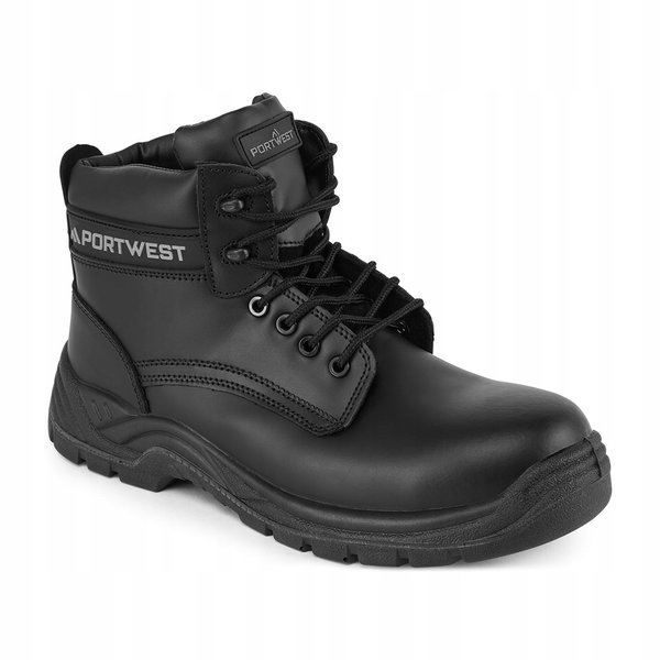 Kompozytowe skórzane buty do kostki S3S SR Czarny r. 48
