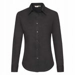 Koszula damska z długim rękawem Oxford Czarny r. 2XL
