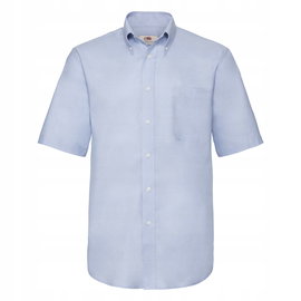 Koszula męska Oxford z krótkim rękawem Oksfordzki Niebieski r. XL