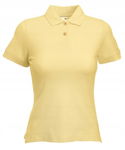 Koszulka damska Fit Polo Jasno złoty r. XS