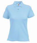 Koszulka damska Fit Polo Niebieski Niebo r. L