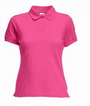 Koszulka damska Fit Polo Fuksja r. M