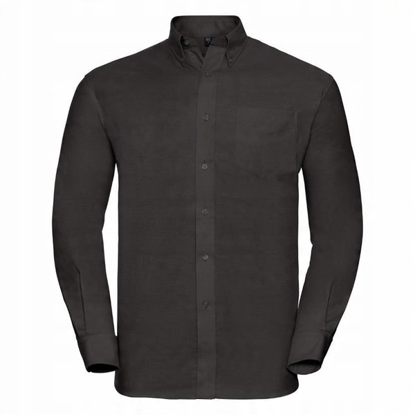 Koszula męska z długim rękawem Oxford Czarny r. 3XL19
