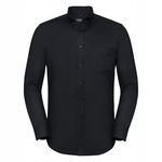Koszula męska z długim rękawem Oxford Button-Down Czarny r. 4XL19,5