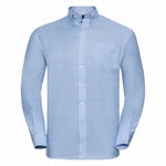 Koszula męska z długim rękawem Oxford Oksfordzki Niebieski r. 5XL