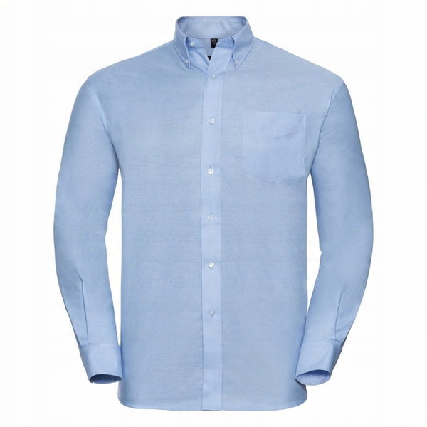 Koszula męska z długim rękawem Oxford Oksfordzki Niebieski r. 5XL