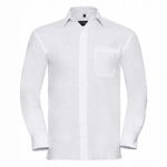 Koszula męska z długim rękawem z popeliny Biały r. 4XL