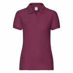 Koszulka Damska 65/35 Polo Burgundowy r. XS
