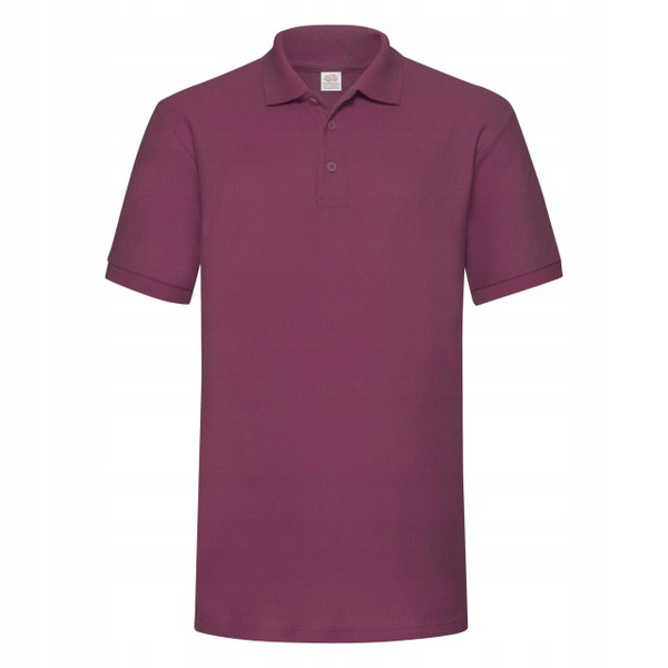 Koszulka 65/35 Heavyweight Pique Polo Burgundowy r. S