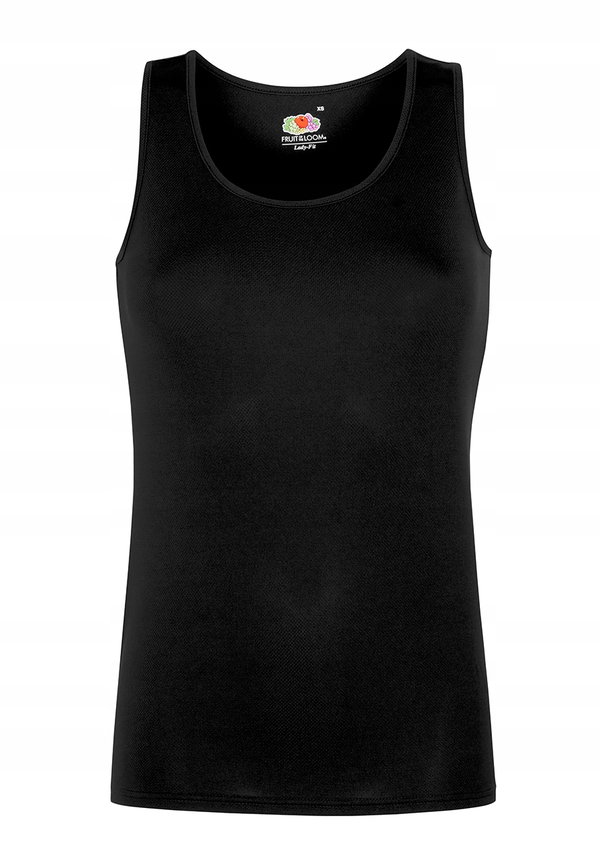 Koszulka damska Performance bez rękawów Czarny r. XL