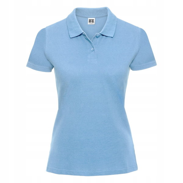 Koszulka damska Polo Classic z krótkim rękawem Niebieskie Niebo r. XS