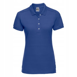 Koszulka damska Polo Stretch z krótkim rękawem Jasny Niebieski r. 2XL