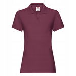 Koszulka Damska Premium Polo Burgundowy r. M