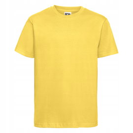 Koszulka dziecięca dopasowana Slim z krótkim rękawem Żółty r. 7-8(128)