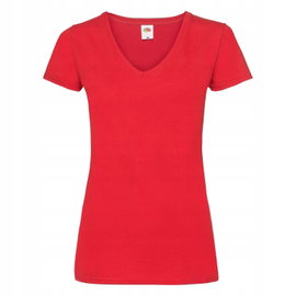 Koszulka Damska Valueweight V-Neck Czerwony r. XS