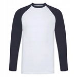 Koszulka Męska Baseball D/R White/Deep Navy r. L