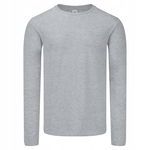Koszulka męska Iconic z długim rękawem bawełniana Szary Melanż r. 2XL