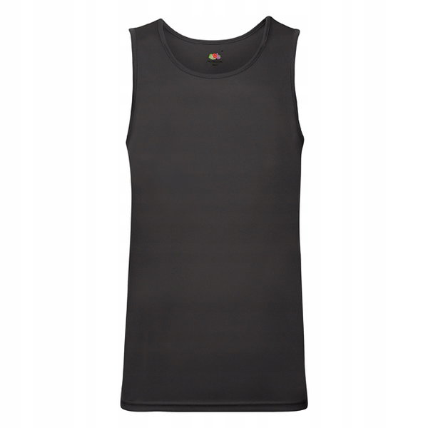 Koszulka męska Performance bez rękawów Czarny r. 2XL