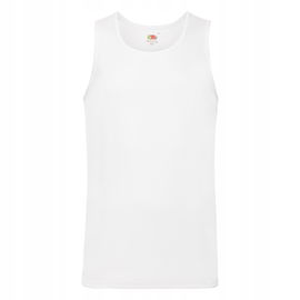 Koszulka męska Performance bez rękawów Biały r. 2XL