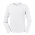 Koszulka męska Pure Organic z długim rękawem Biały r. 2XL