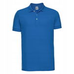 Koszulka męska Stretch Polo z krótkim rękawem Lazur r. 2XL