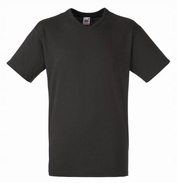 Koszulka męska Valueweight V-neck bawełniana Węglowy r. S