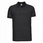 Koszulka męska Stretch Polo z krótkim rękawem Czarny r. 3XL