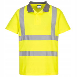 Koszulka ostrzegawcza polo Eco z krótkim rękawem (6 sztuk) Żółty r. 4XL
