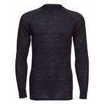 Koszulka z długim rękawem z wełny Merino Czarny r. XL