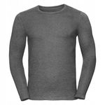 Koszulka męska z długim rękawem, bawełna czesana Szary r. 2XL