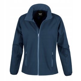 Kurtka damska Soft Shell oddychająca wiatro odporna Granatowy r. XS