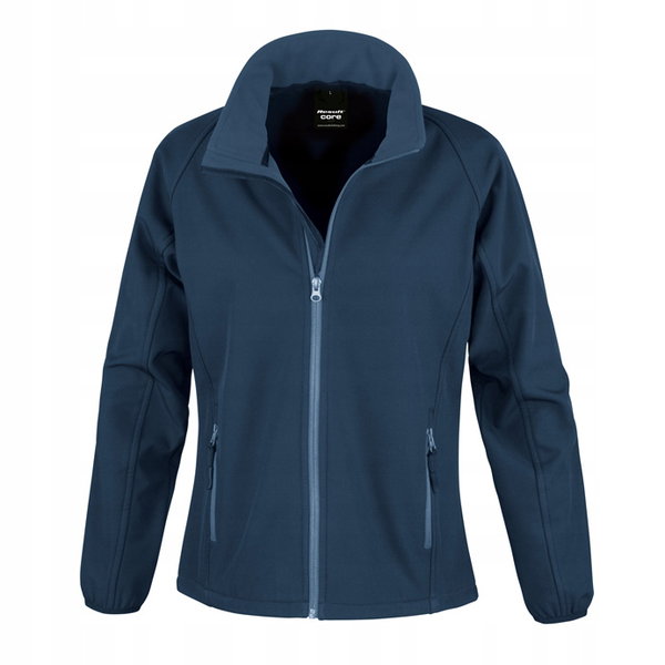 Kurtka damska Soft Shell oddychająca wiatro odporna Granatowy r. XS