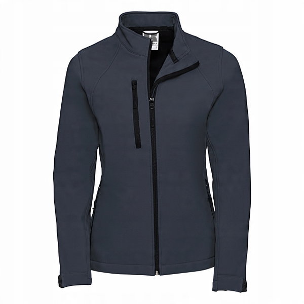 Kurtka damska bez kaptura 3 warstwy soft shell Granatowy r. M