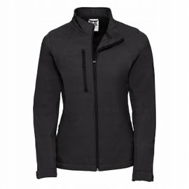 Kurtka damska bez kaptura 3 warstwy soft shell Czarny r. 2XL