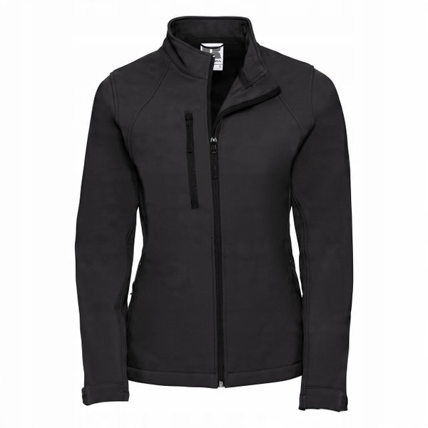 Kurtka damska bez kaptura 3 warstwy soft shell Czarny r. 2XL