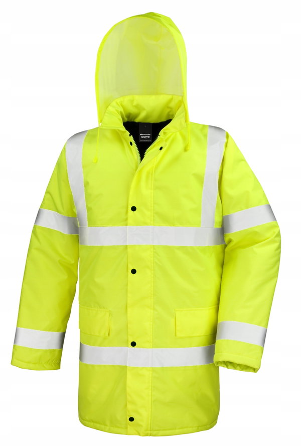 Kurtka odblaskowa z kieszeniami ( motoryzacja ) Żółty r. XL