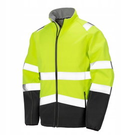 Kurtka odblaskowa Soft shell Żółty/Czarny r. 3XL