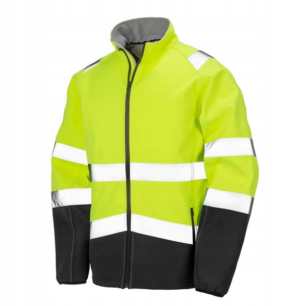 Kurtka odblaskowa Soft shell Żółty/Czarny r. 3XL