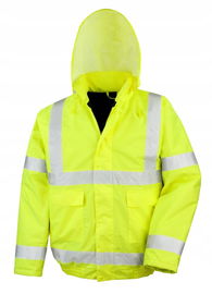 Kurtka odblaskowa Unisex ocieplana Żółty r. S
