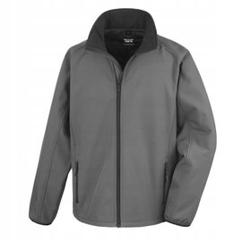 Kurtka męska Soft Shell oddychająca wiatro odporna Węglowy czarny r. S