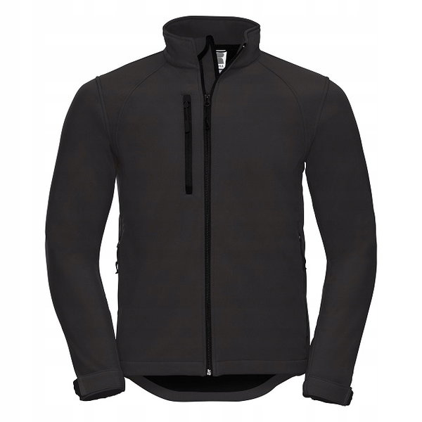 Kurtka męska bez kaptura 3 warstwy soft shell Czarny r. XS