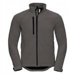 Kurtka męska bez kaptura 3 warstwy soft shell Tytanowy r. XL
