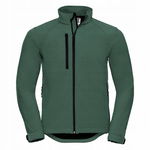 Kurtka męska bez kaptura 3 warstwy soft shell Butelkowa Zieleń r. 2XL