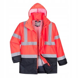 Kurtka ostrzegawcza Executive 5 w 1 Czerwony/Granatowy r. XXXL