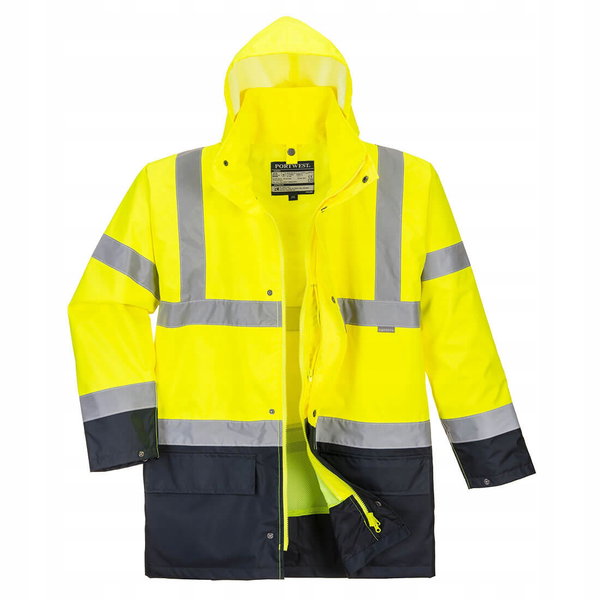 Kurtka ostrzegawcza 5 w 1 Essential Żółty/Czarny r. XXL