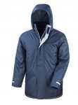 Kurtka Unisex Winter Parka wykończona polarem Granatowy r. 2XL