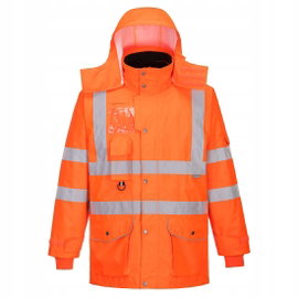 Oddychająca kurtka Hi-Vis do ruchu ulicznego Pomarańczowy r. XL